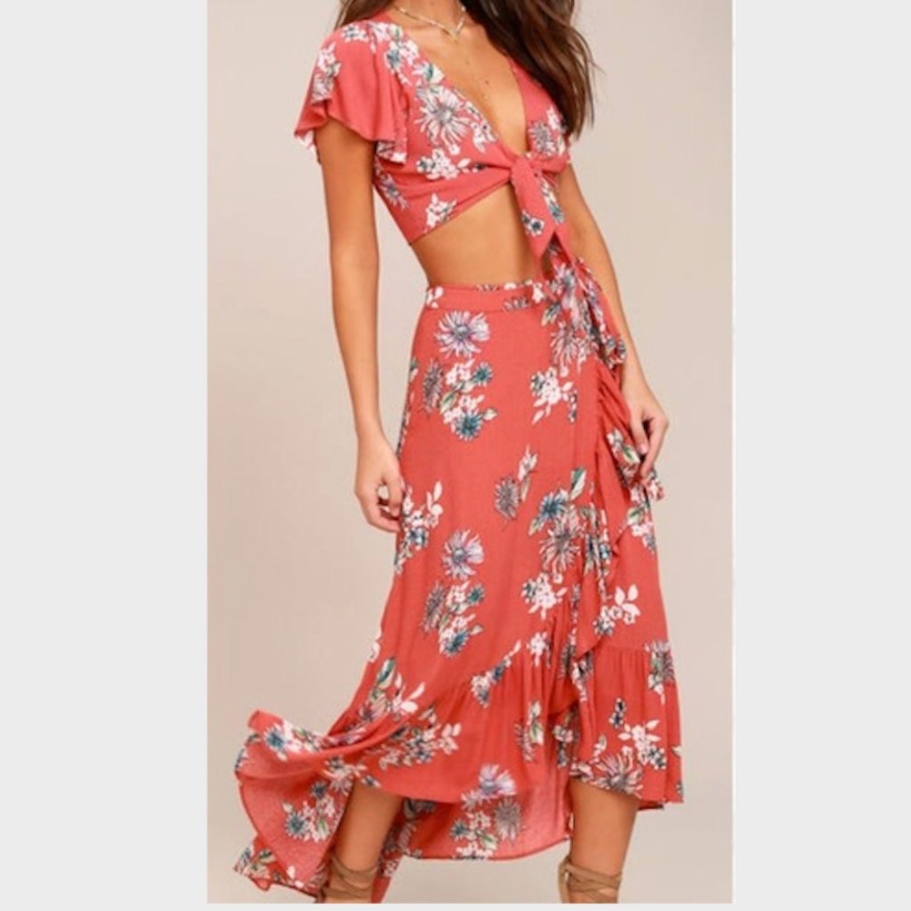 Lulu's two piece floral set